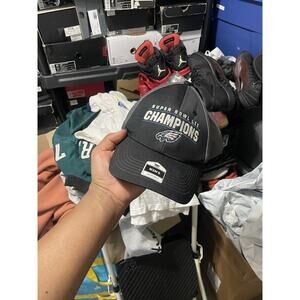 Philadelphia Eagles Super Bowl LII Champions Cap Hat Fan Gray Strapback
